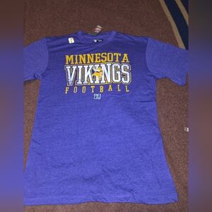 Minnesota Vikings NFL Team Apparel T-Shirt Men's Size Large New, Tags Riped